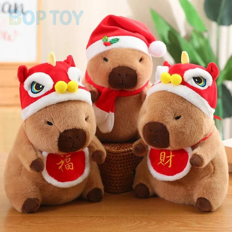 Christmas New Year Baby Capybara Plushies — image 1