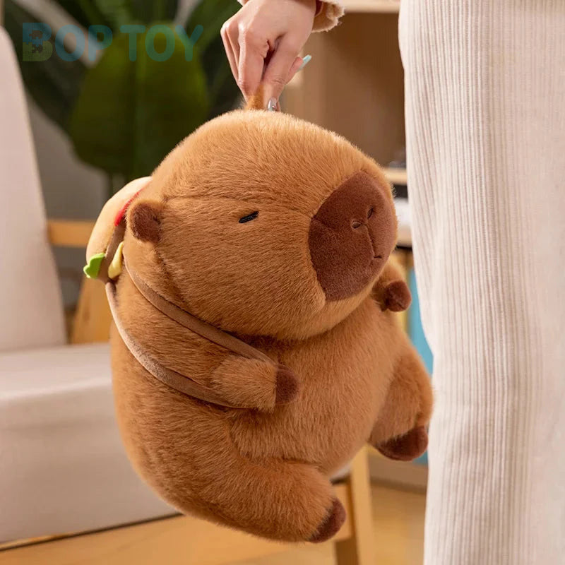 Fluffy Capybara Burger Bag Plushies — image 2