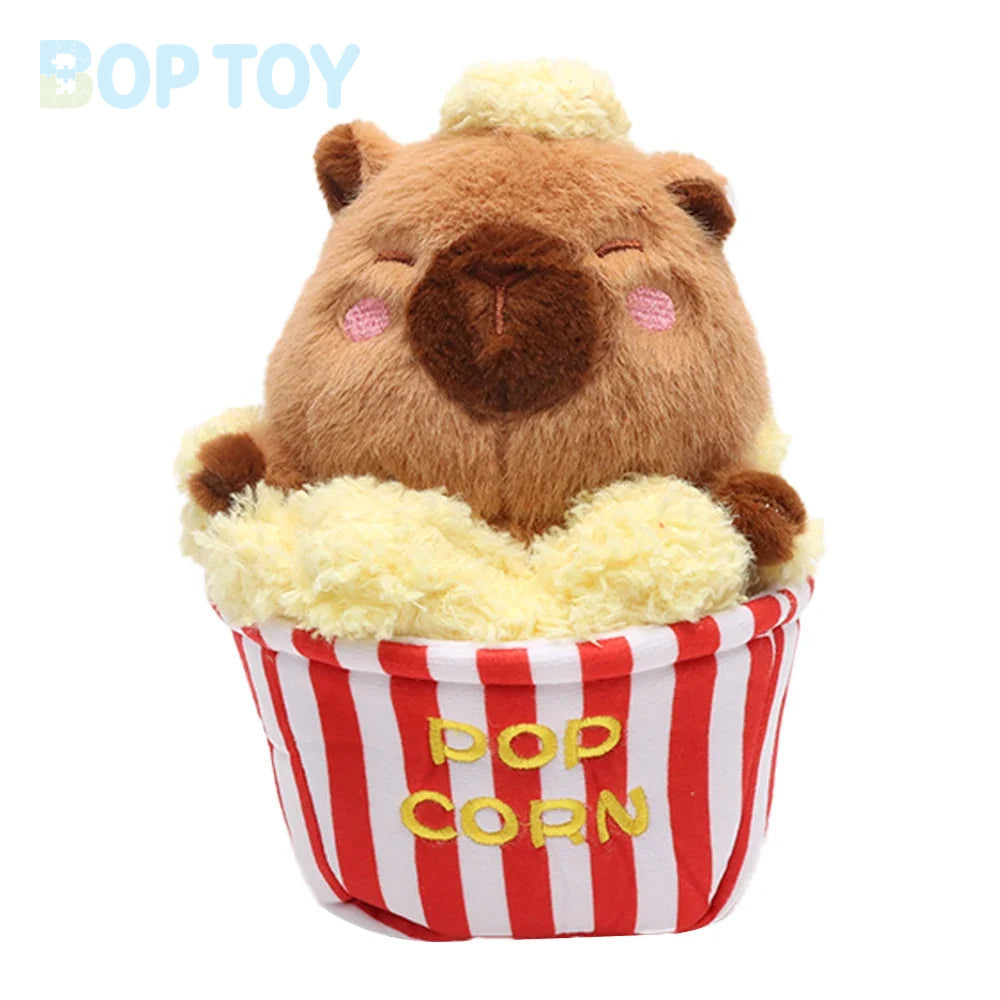 Puffed Rice Capybara Plush Toy | Cute Snack-Themed Stuffed Animal — image 2