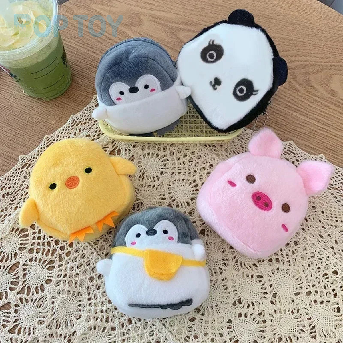 Duck Coin Purse - Soft Plush Zip Pouch — image 3