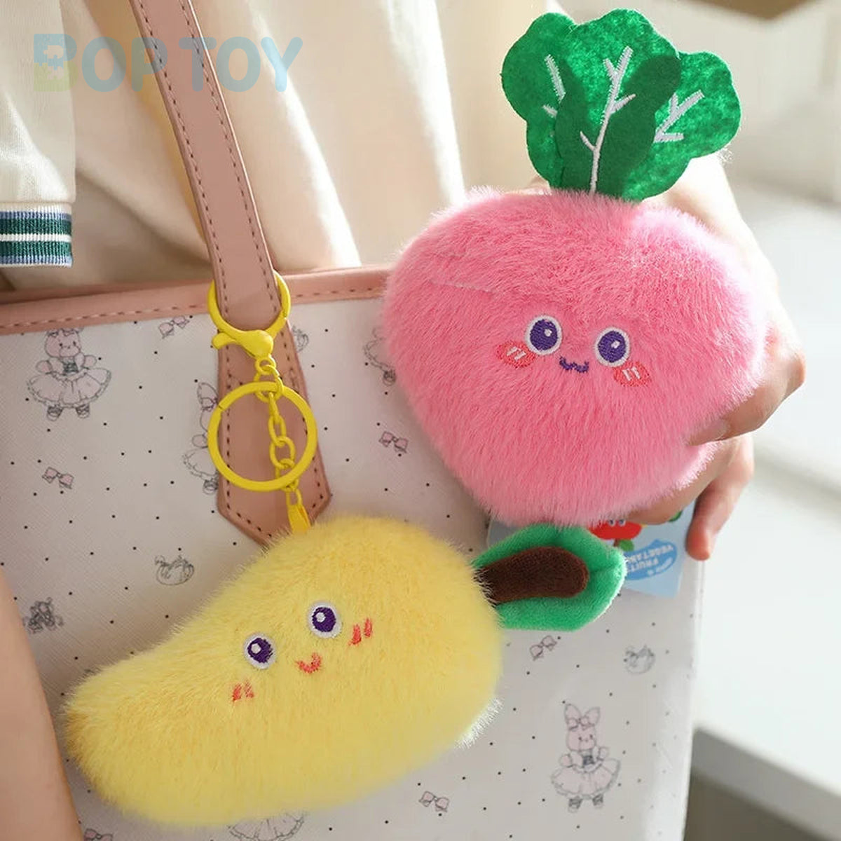 Simulation Fruits & Vegetables Plush Pendant Set | 18 Styles, 9 cm Each — image 5