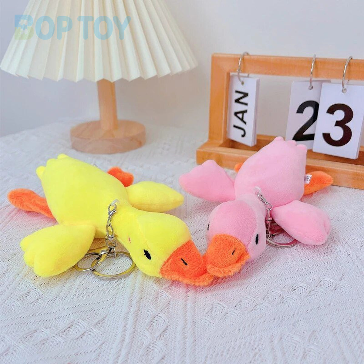 Plushie Duck Keychain: Three Colors, 6" | 15 cm — image 6