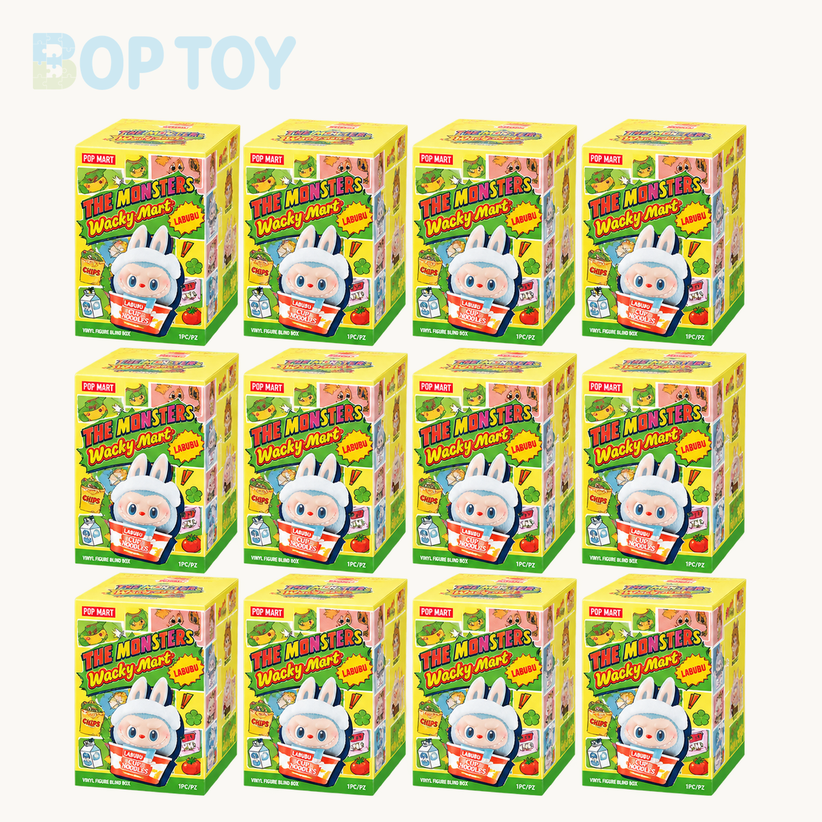 POP MART Labubu The Monsters Wacky Mart Series Figures Blindbox — Whole Set of 12 option