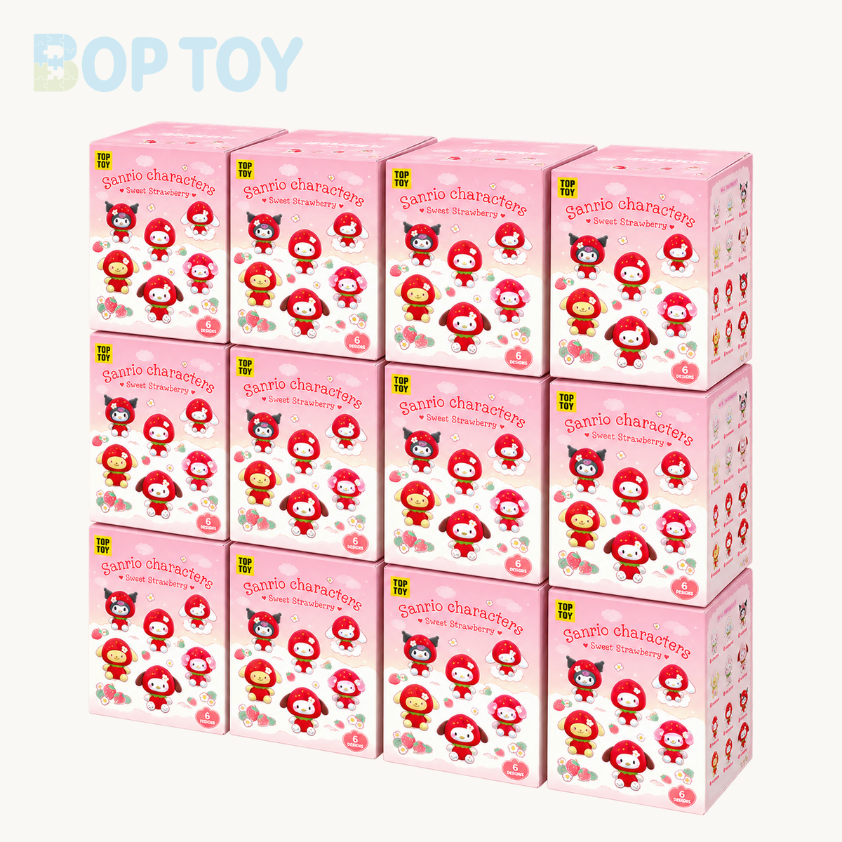 Sanrio Sweet Strawberry Series Plush Pendant Blind Box — Whole set of 12 option