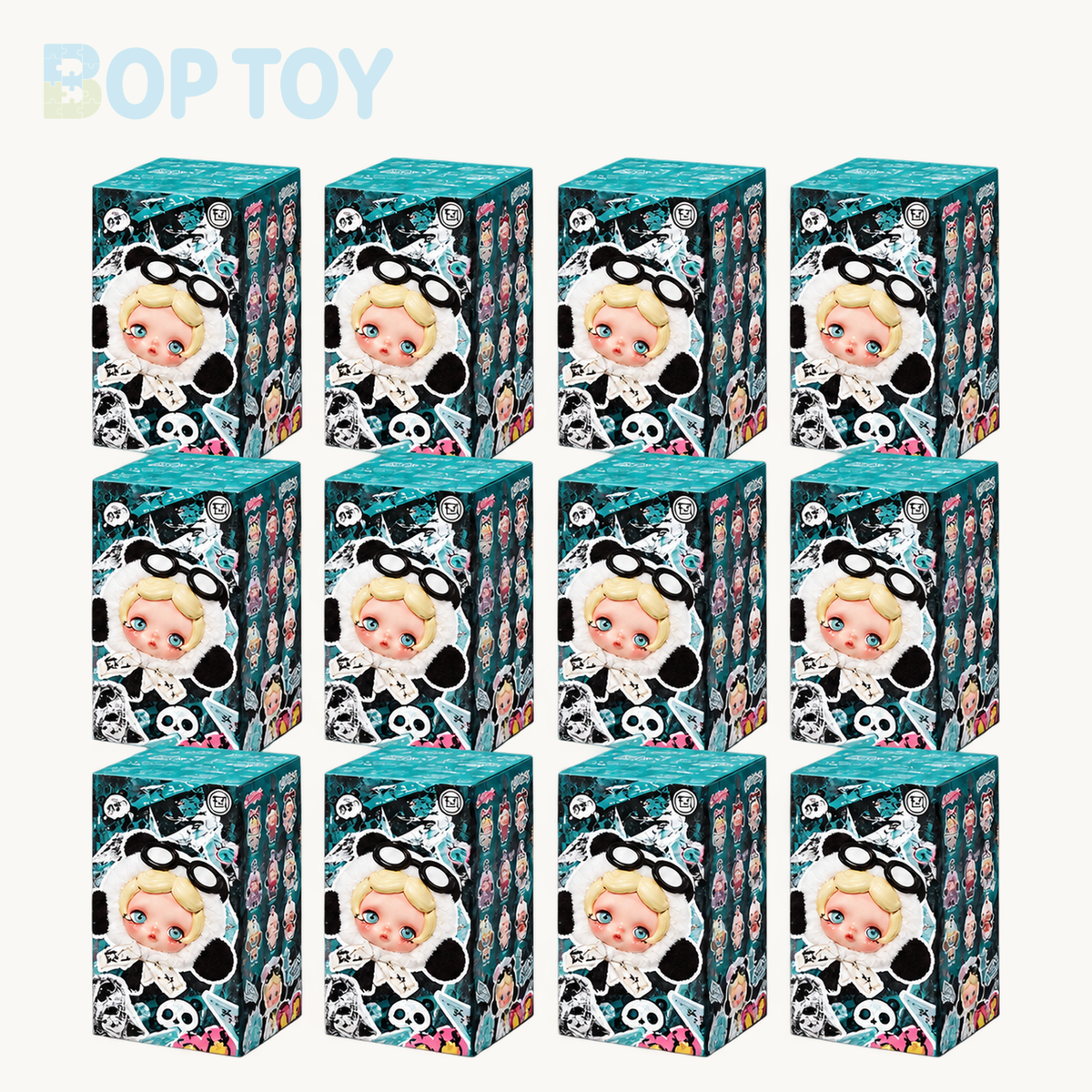 POP MART SKULLPANDA Off Mode Series Plush Pendant Blindbox — Whole set of 12 option