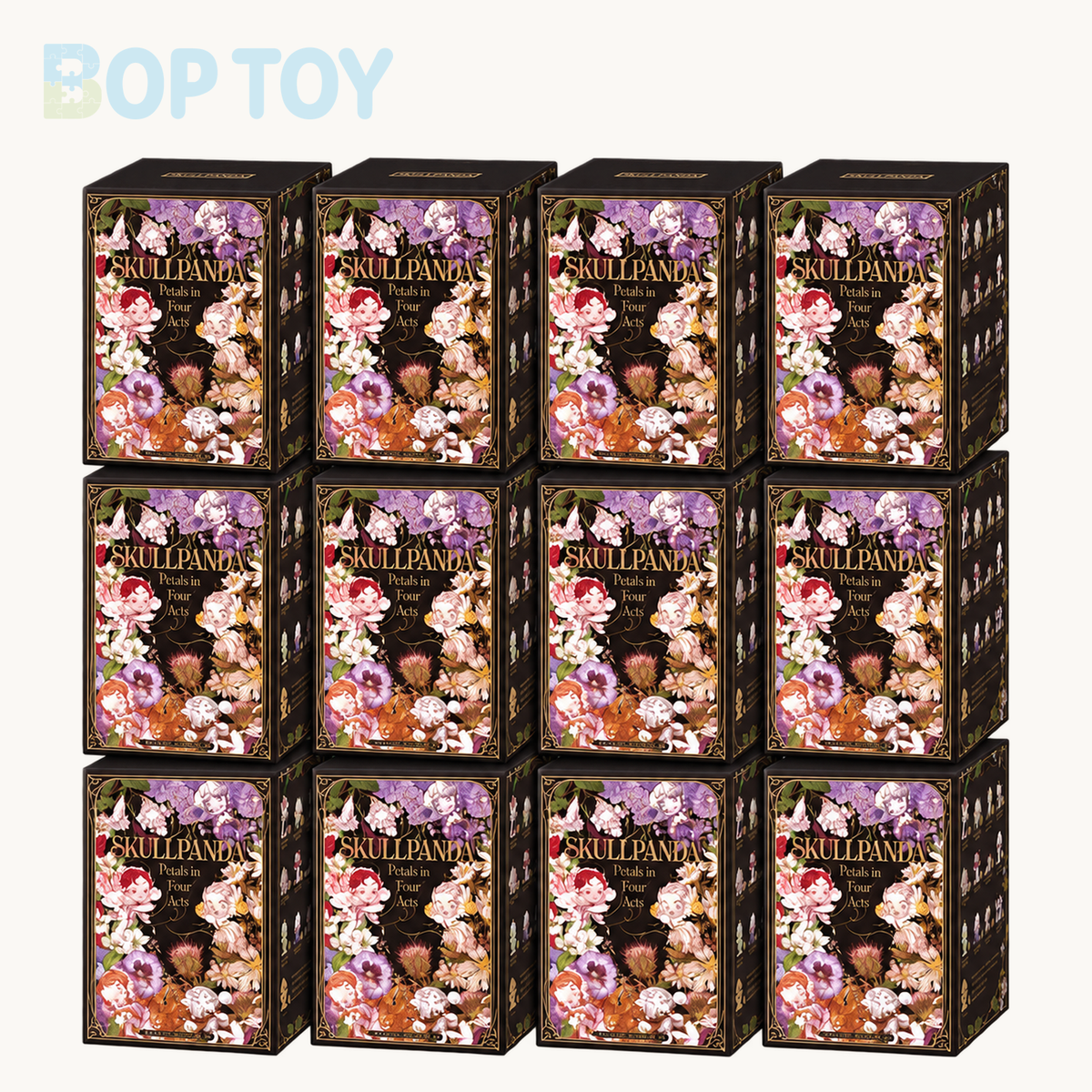 POP MART POP MART SKULLPANDA Petals in Four Acts Series Figures Blindbox — Whole set of 12 option