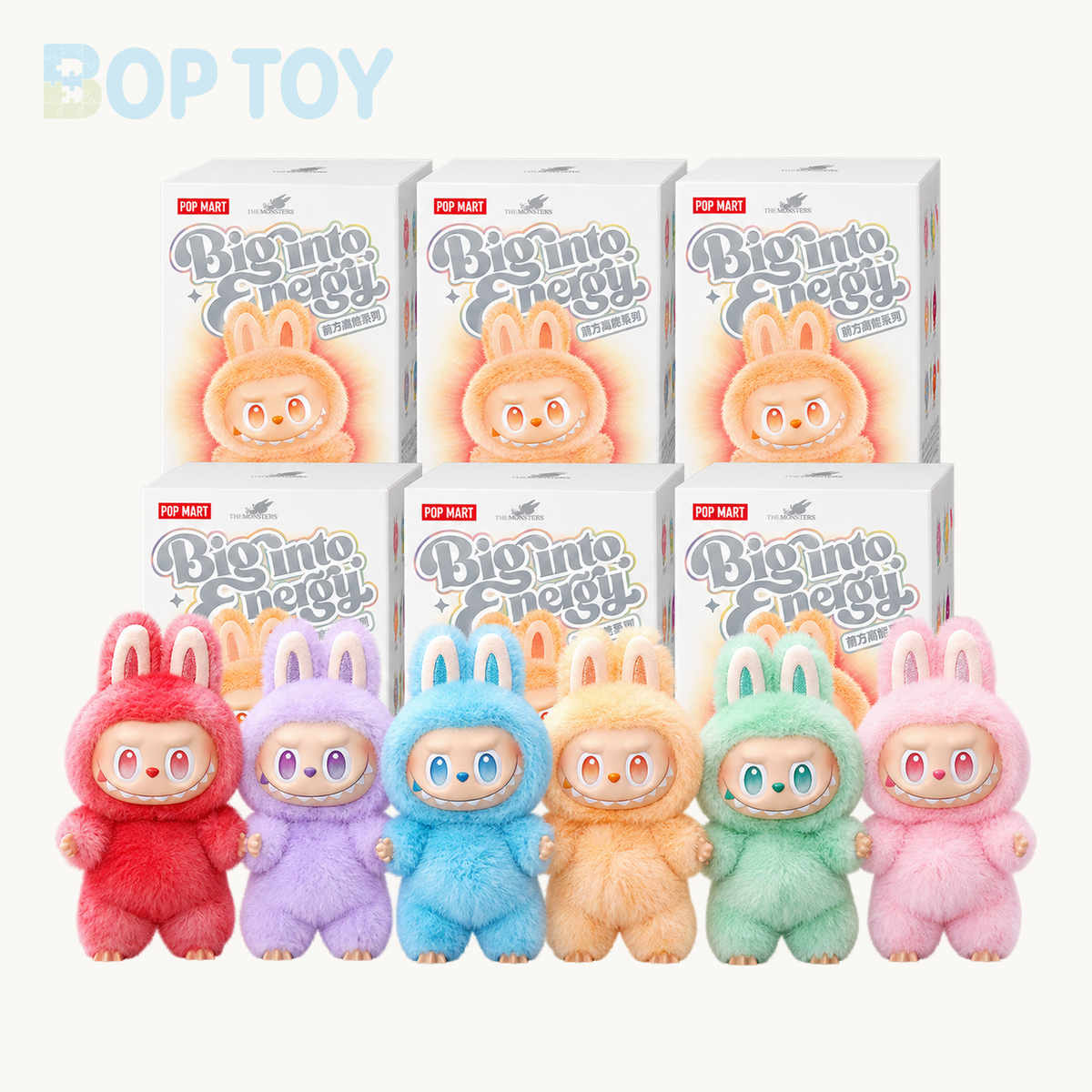 POP MART Labubu The Monsters Big into Energy Vinyl Plush Blind Box — Whole Set of 6 option