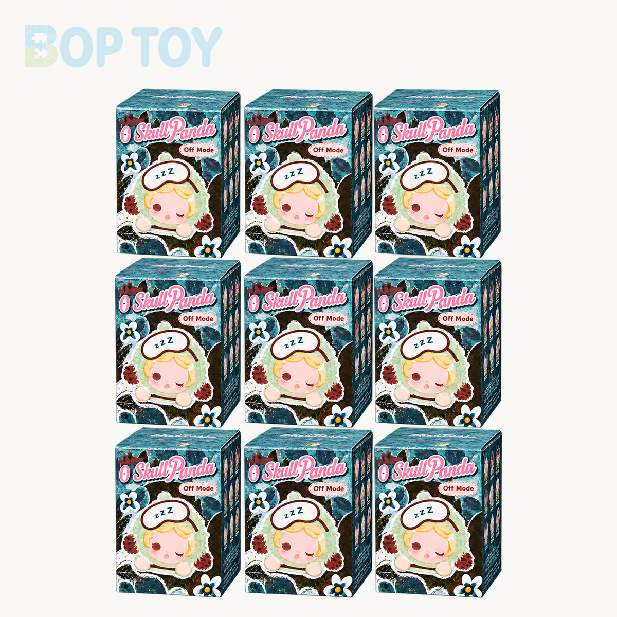 POP MART SKULLPANDA Off Mode Series Pop Attach Bean Blindbox — Whole set of 9 option