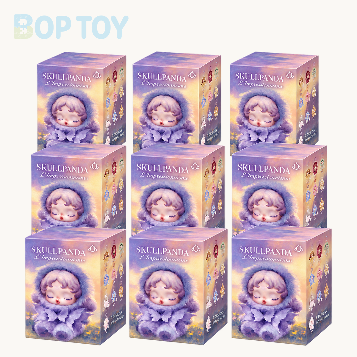POP MART SKULLPANDA L’impressionnisme Series Plushie Pendant Blindbox — Whole set of 9 option
