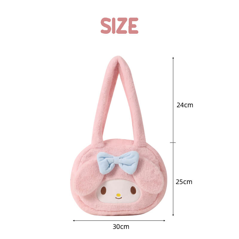 Sanrio Round 3D Face Plush Handbag — image 9
