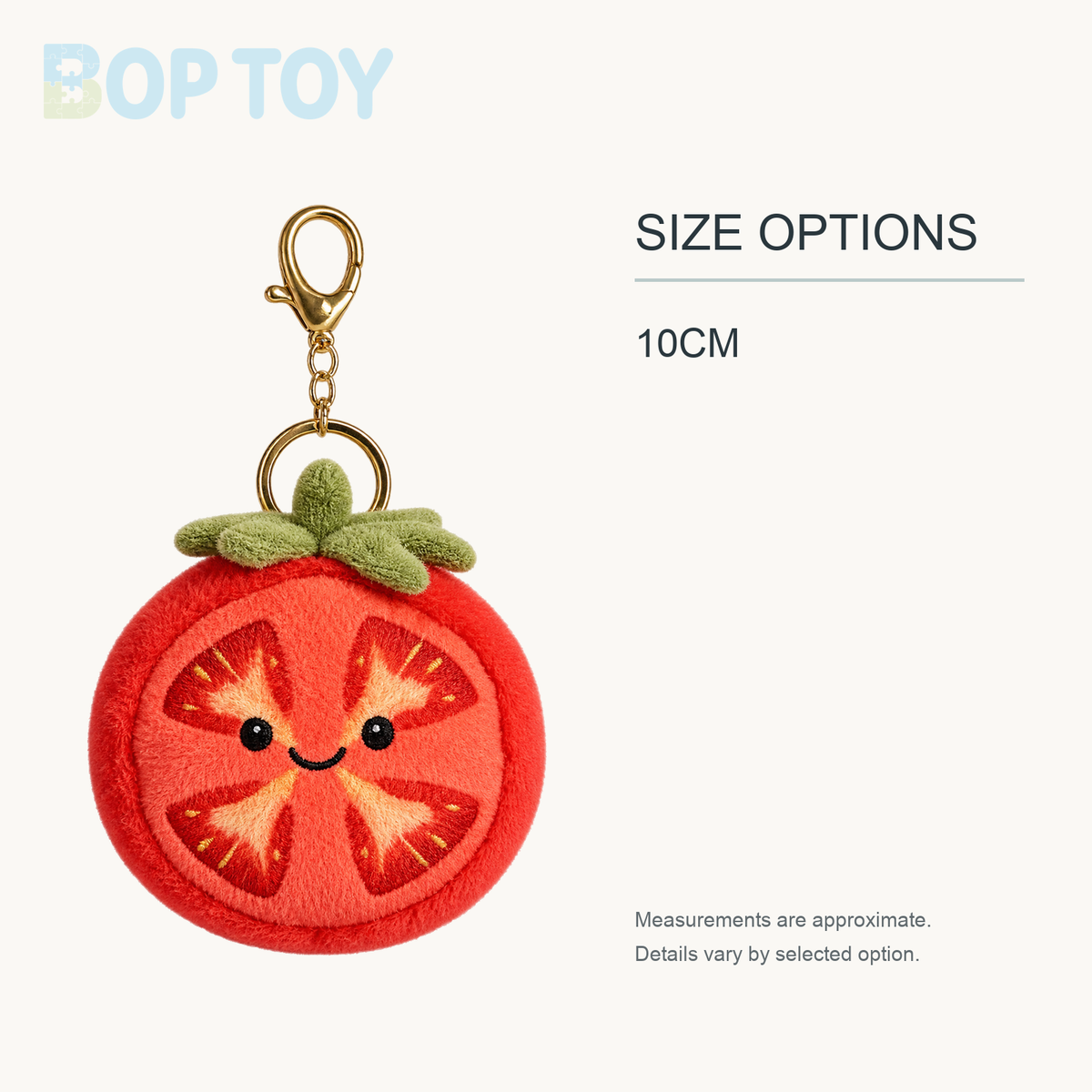 Tomato Plush Pendant, 10 cm approximate size options: 10CM