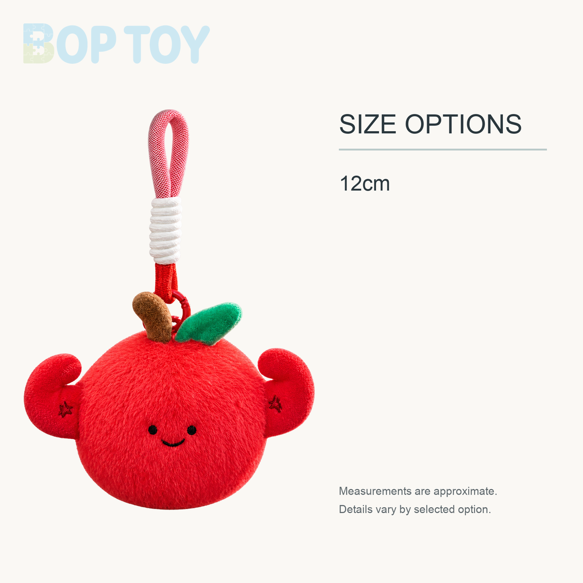 Mini Fruit Plush Keychain Collection | 8 Fruit Styles, 5" | 12 cm approximate size options: 12cm