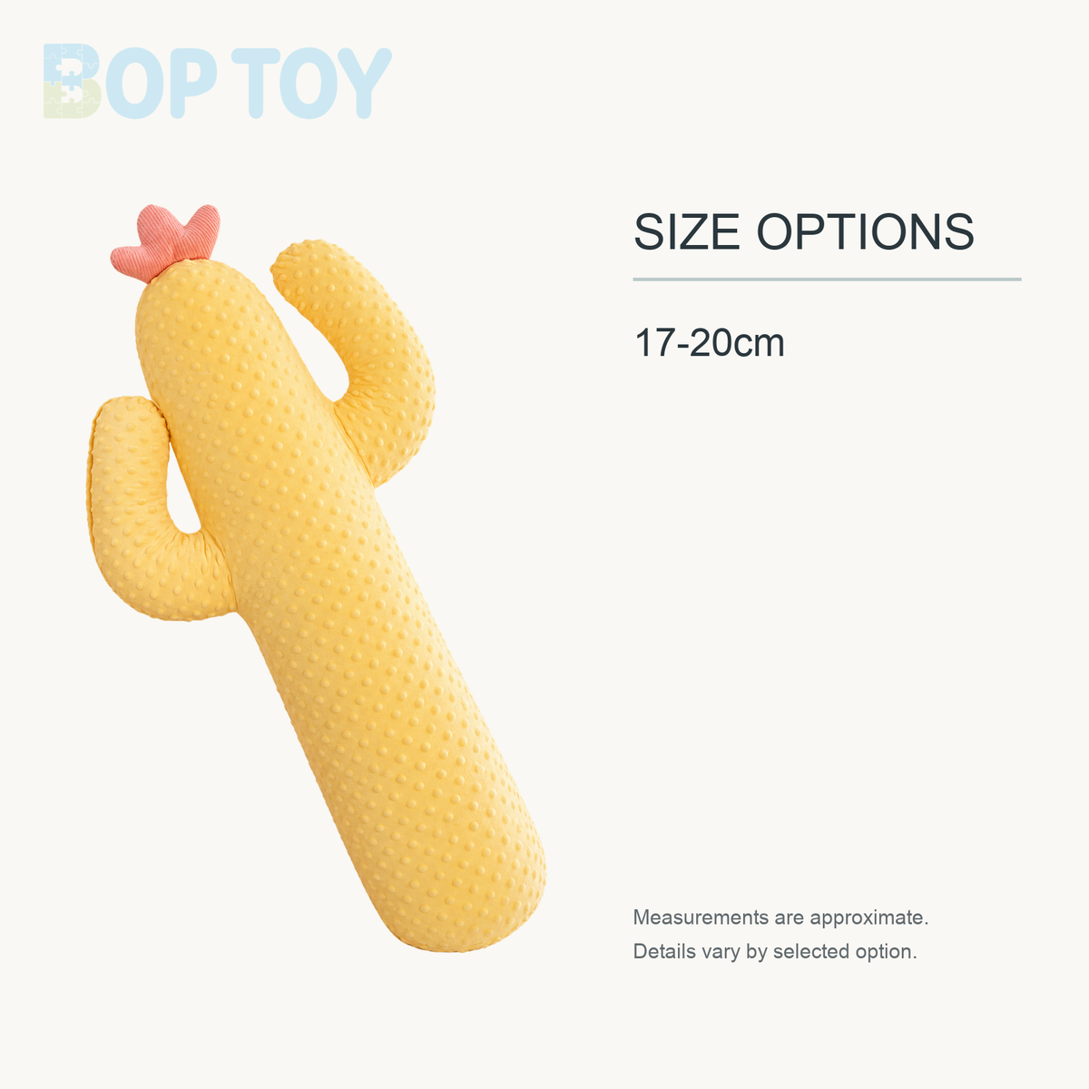 Cactus Body Pillow – 8-59" | 20-150 cm approximate size options: 17-20cm