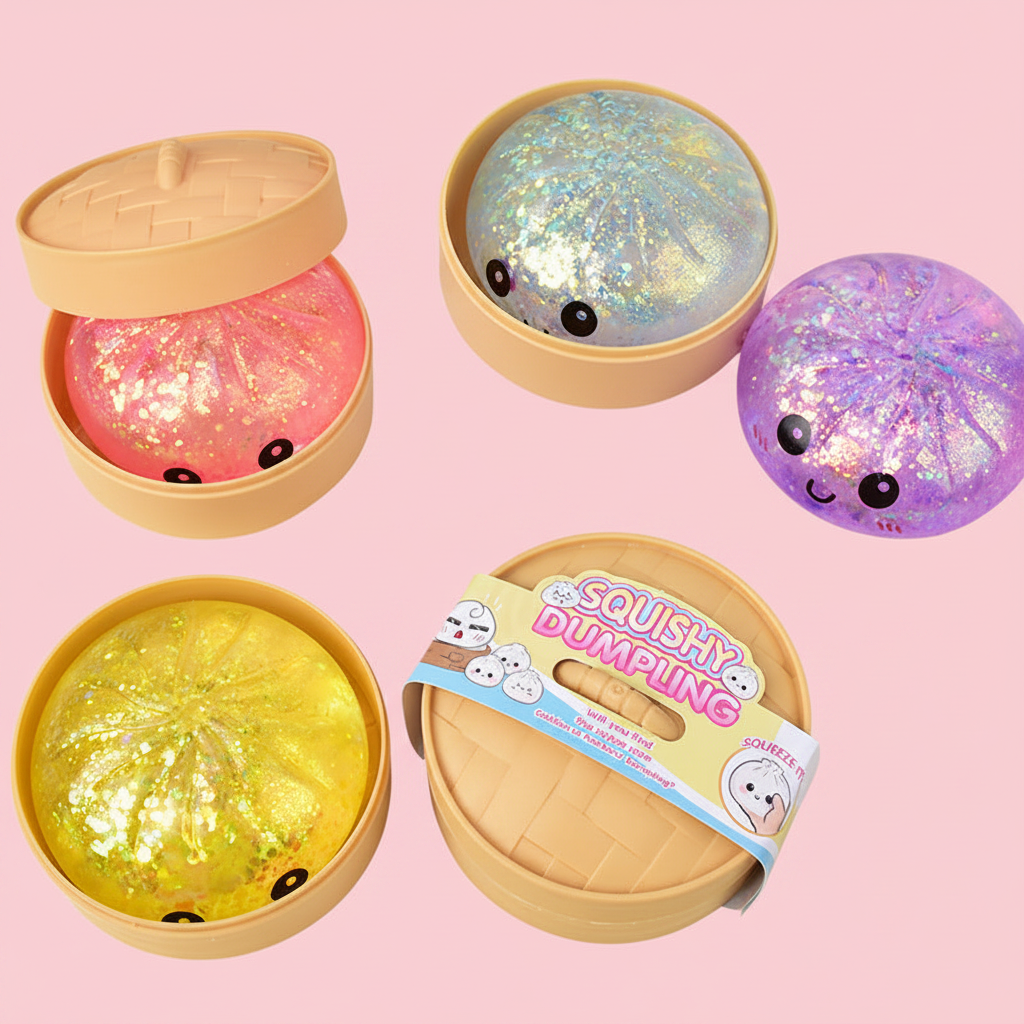 Smiley Face Steamed Bun Fast Rebound Squishy