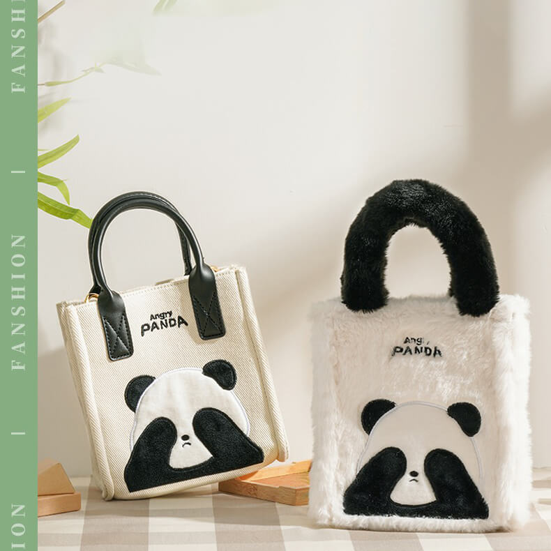 Fluffy Panda Shoulder Bag — image 1