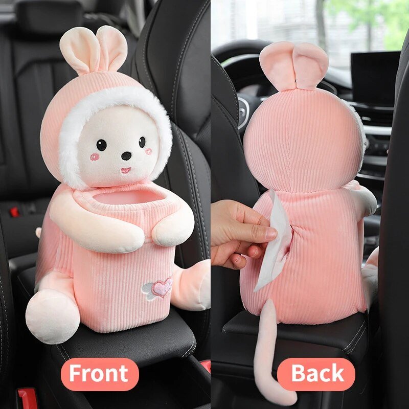 Stuffed Animal Car Tissue Holder/Trash Can, Four Styles, 16" | 40 cm — image 7