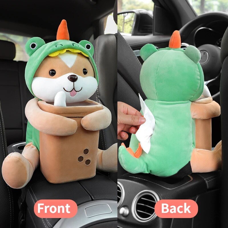 Stuffed Animal Car Tissue Holder/Trash Can, Four Styles, 16" | 40 cm — image 6