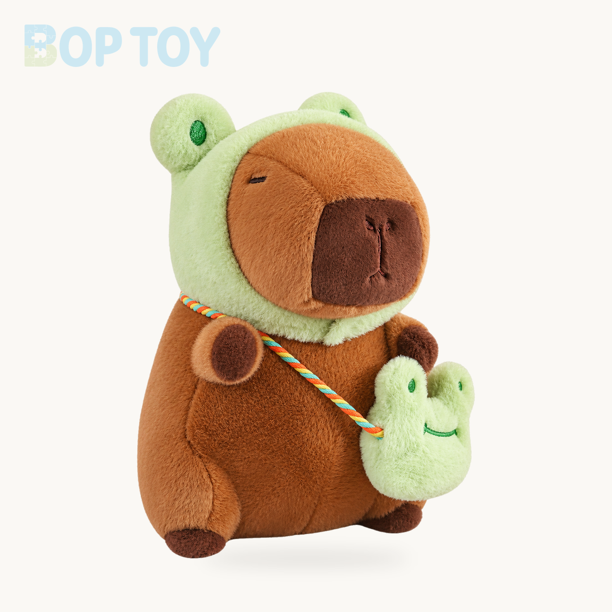 Capybara Frog Besties Costume Plush – Frog / 10in / 25cm, Frog / 14in / 35cm, Frog / 20in / 50cm