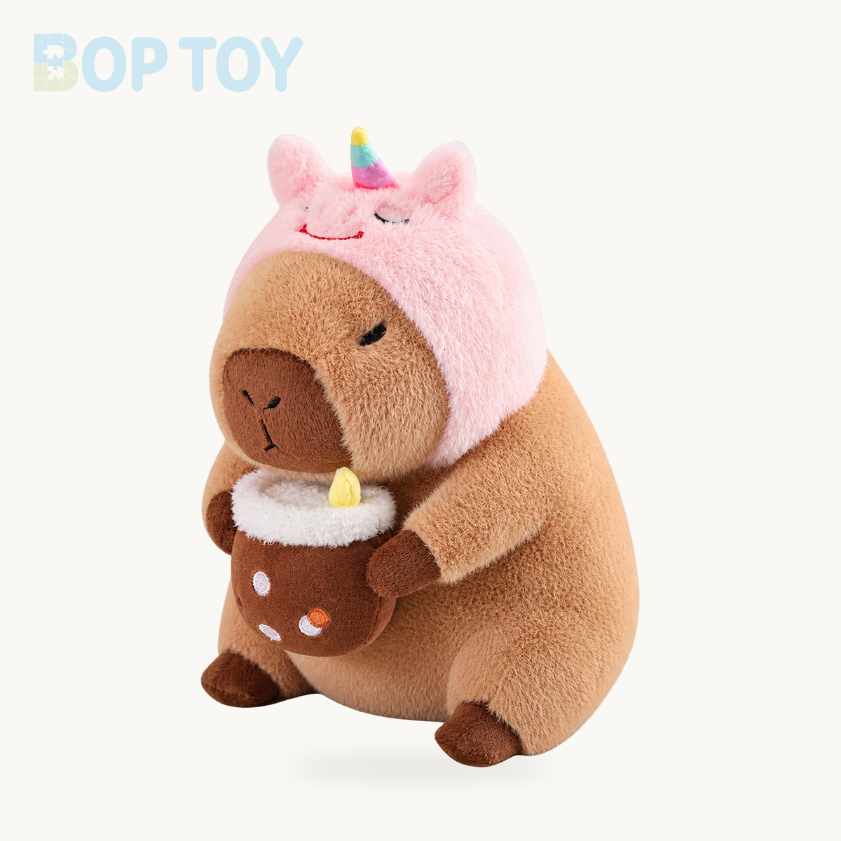 Baby Capybara Animal Dress-up Plushie Collection – 12in / 30cm / Unicorn, 16in / 40cm / Unicorn
