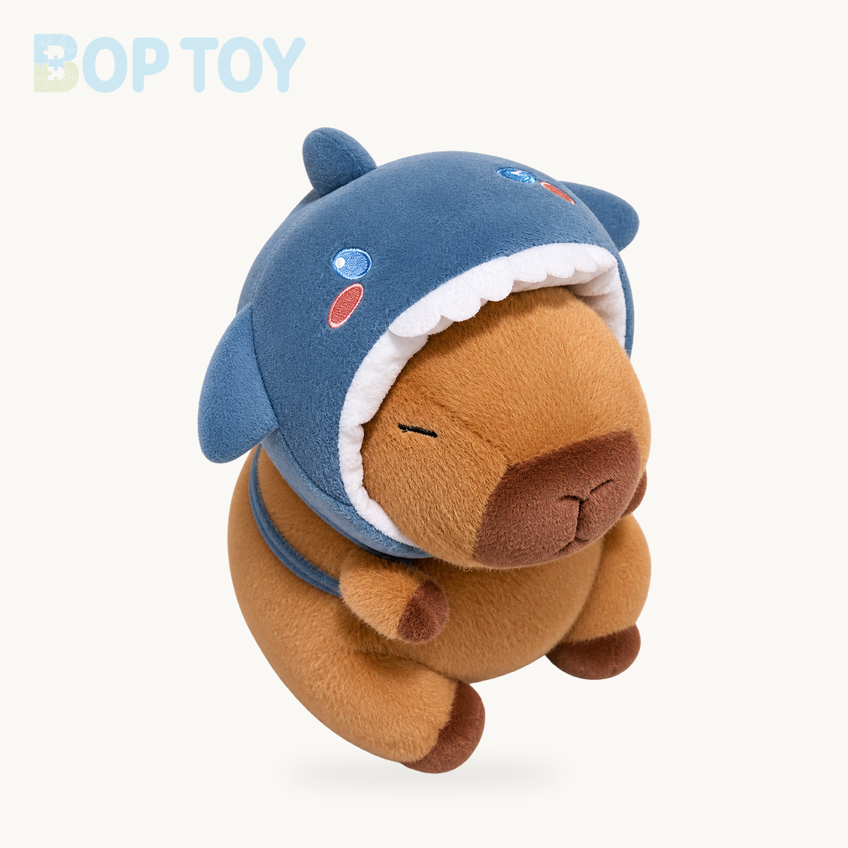 Capybara Animal Cosplay Hat Plushies – Shark / 20cm, Shark / 25cm, Shark / 35cm