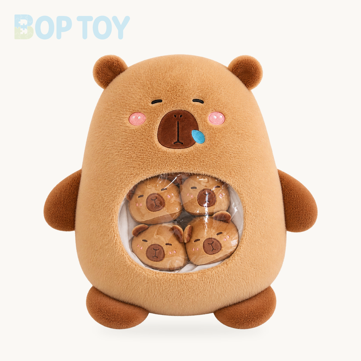 Kawaii Capybara Candy Bag Plushie – Brown