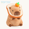 Silly Capybara Toast Turtle Snotty Plushie Family – Light Bread Orange