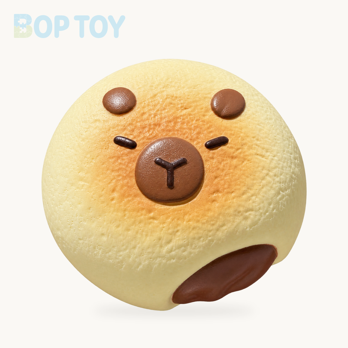 Slow Rising Squishy Capybara Stress Relief Decompression Toy – Beige & Brown