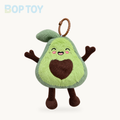 Fruit Plush Keychains | Watermelon, Avocado & Apple Charms, 5" | 13 cm – E / 13cm