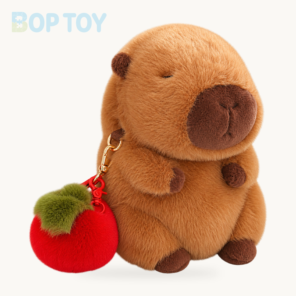 Kawaii Fluffy Capybara Plushies with Strap – Apple