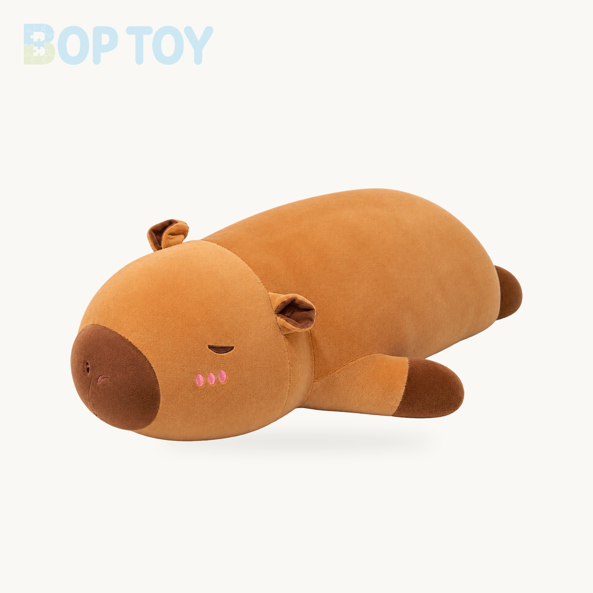 Long Chunky Capybara Plushie – 27in / 70cm, 43in / 110cm