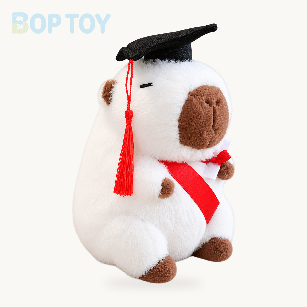 Kawaii Graduation Capybara Plushies – White