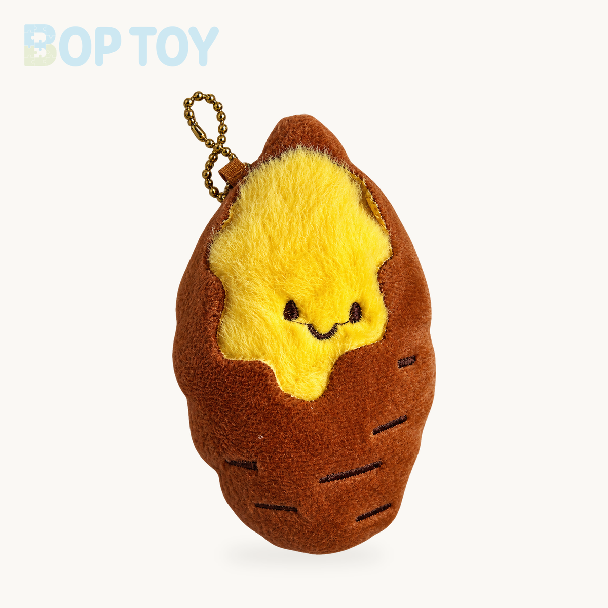 Baked Sweet Potato Plush Keychain | Peel-Away Charm, 5.5" | 14 cm – as picture 1 / 11cm-30cm