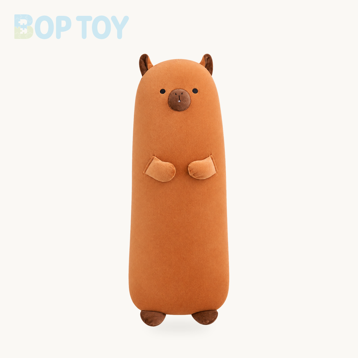Long Snuggle Buddies Capybara Alpaca Pig Plushie – Capybara / 70cm, Capybara / 90cm