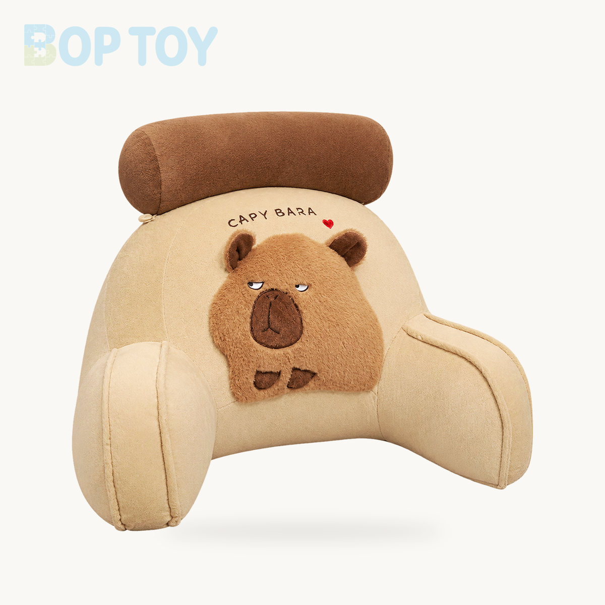 Huge Capybara Cushion Plush Backrest Seat – Curious / 40x60cm, Curious / 50x70cm