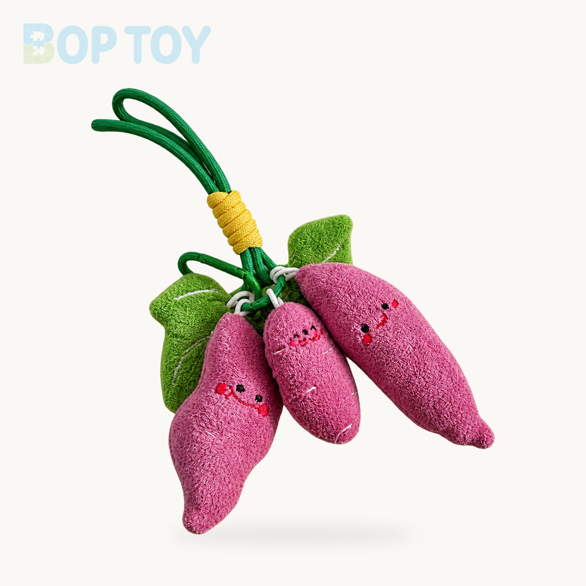 Purple Sweet Potato Plush Keychain | Cute Stuffed Vegetable Pendant – A1