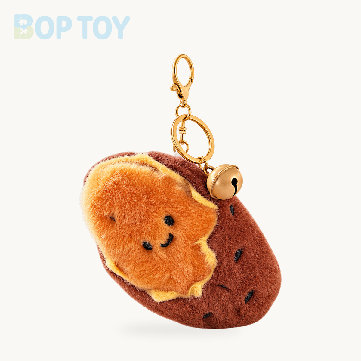 Baked Sweet Potato Plush Keychain | Peel-Away Charm, 5.5" | 14 cm – as picture 2 / 11cm-30cm