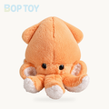 Mini Squid Plush Keychain | Aquatic Bag Charm – Light Orange