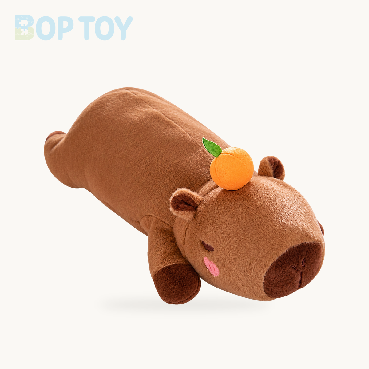 Long Kawaii Angel Capybara Plushies – Orange / 23in / 60cm, Orange / 31in / 80cm, Orange / 39in / 100cm