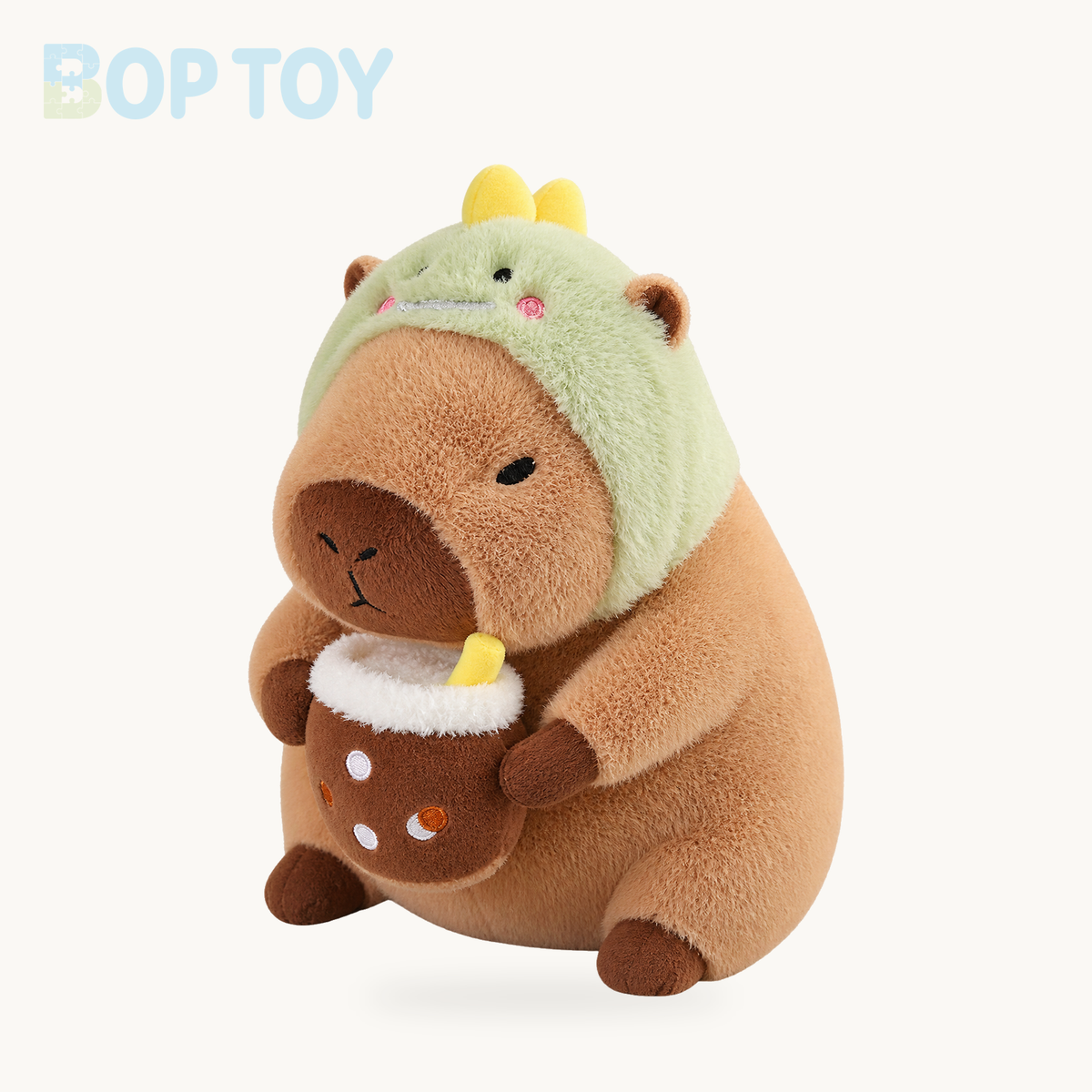 Baby Kawaii Capybara Dress-up Plushies – Dinosaur / 12in / 30cm, Dinosaur / 16in / 40cm