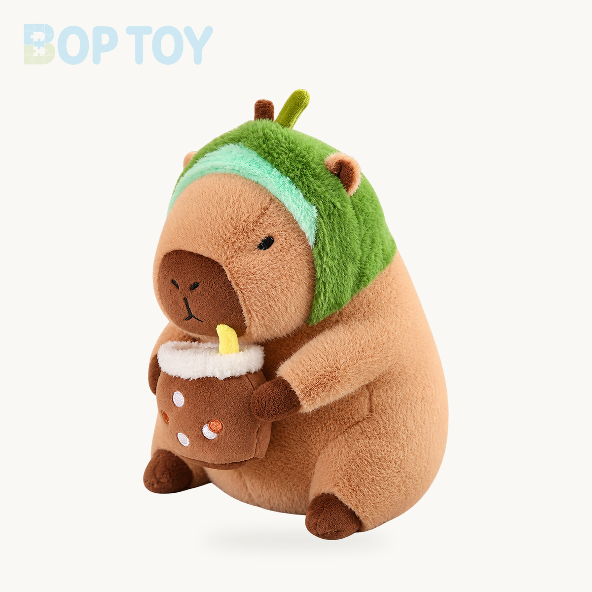 Baby Kawaii Capybara Dress-up Plushies – Avocado / 12in / 30cm, Avocado / 16in / 40cm