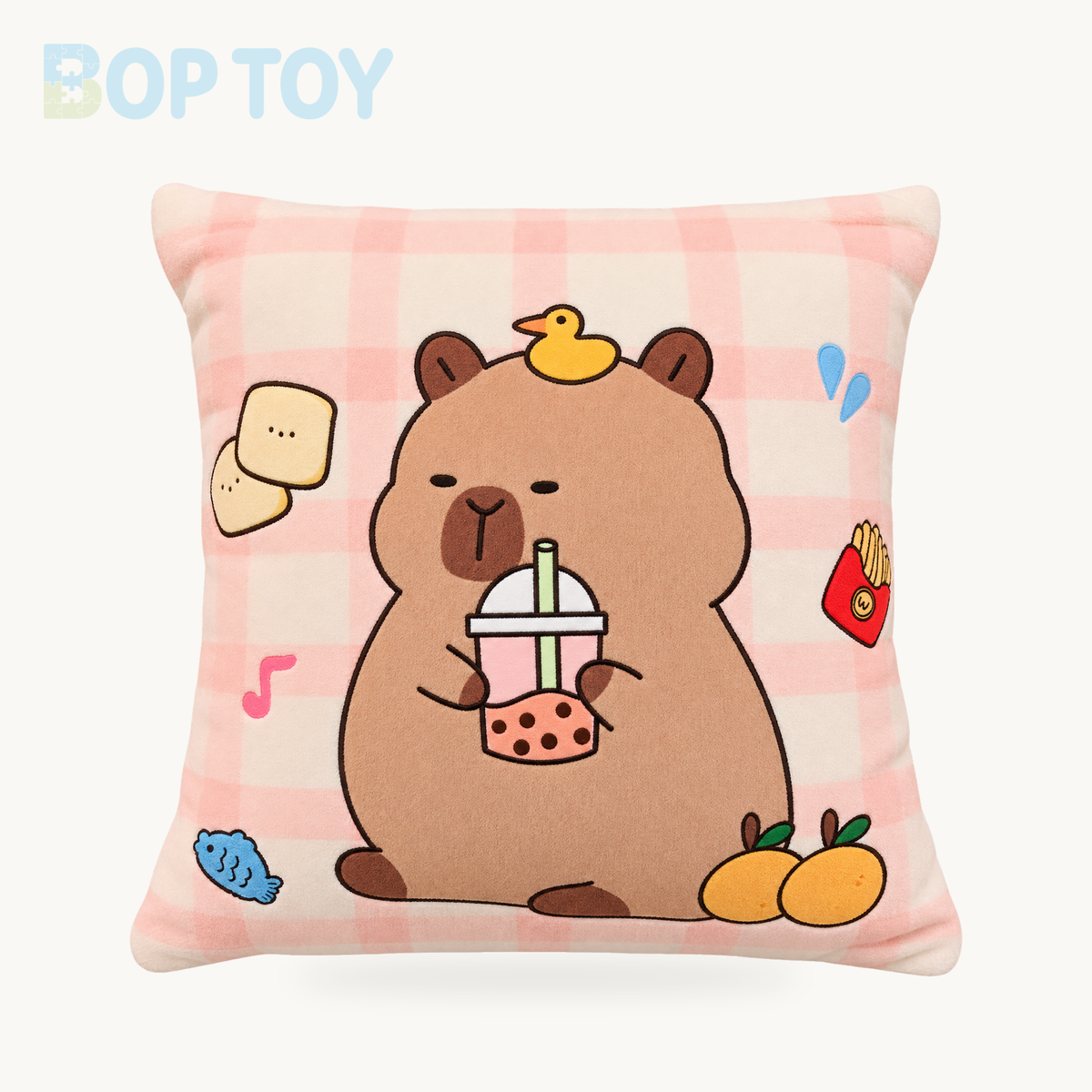 Pink Brown Capybara Candy Bag Plushies – Brown