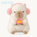 Fluffy Capybara & Monkey Plushie Pals – White Lotus