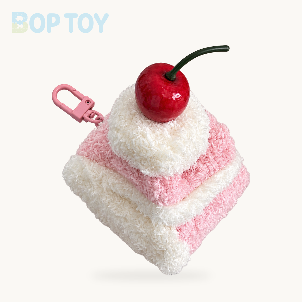 Korean-Style Food Plush Keychain Set | Hamburger, Sandwich & Snack Pendants – 4