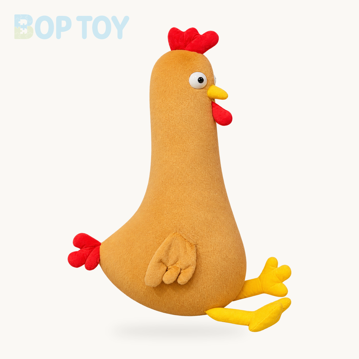 Long-Necked Squishy Chicken Plushie, Three Colors, 24-47" | 60-120 cm – brown