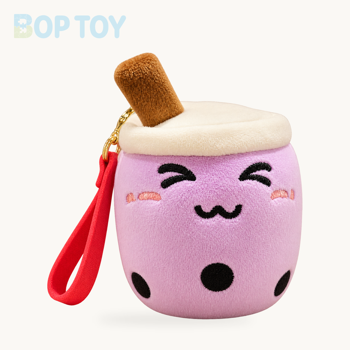 Plushie Bubble Tea Keychain, 12 Varieties, 4" | 10 cm – purle close
