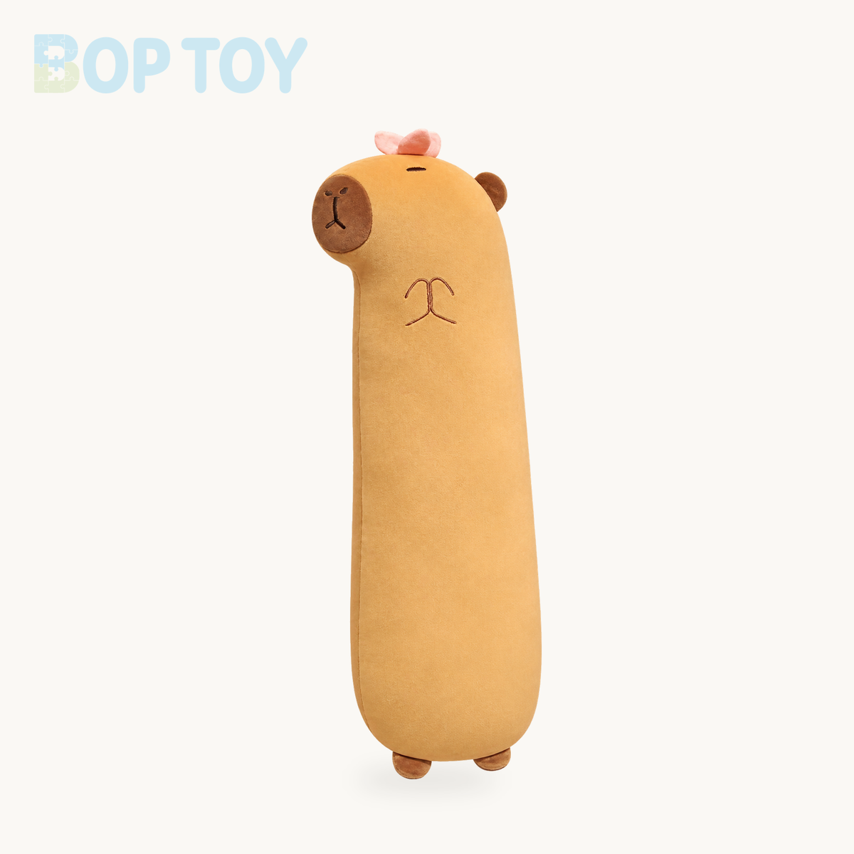 Long Snuggly Capybara Plushies – Flower / 35in / 90cm, Flower / 46in / 120cm