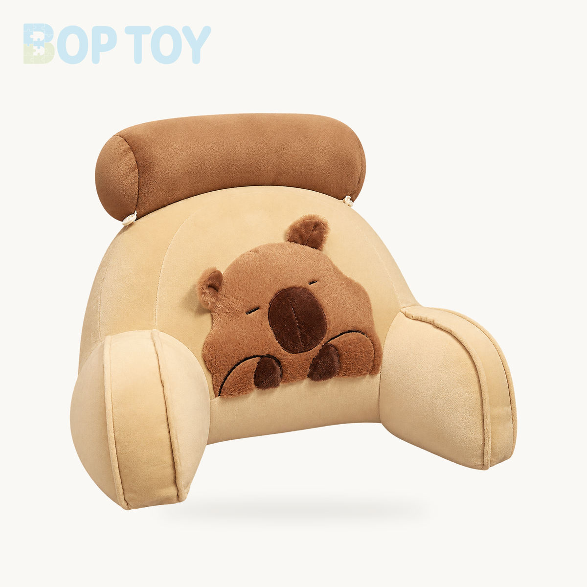 Huge Capybara Cushion Plush Backrest Seat – Smile / 40x60cm, Smile / 50x70cm