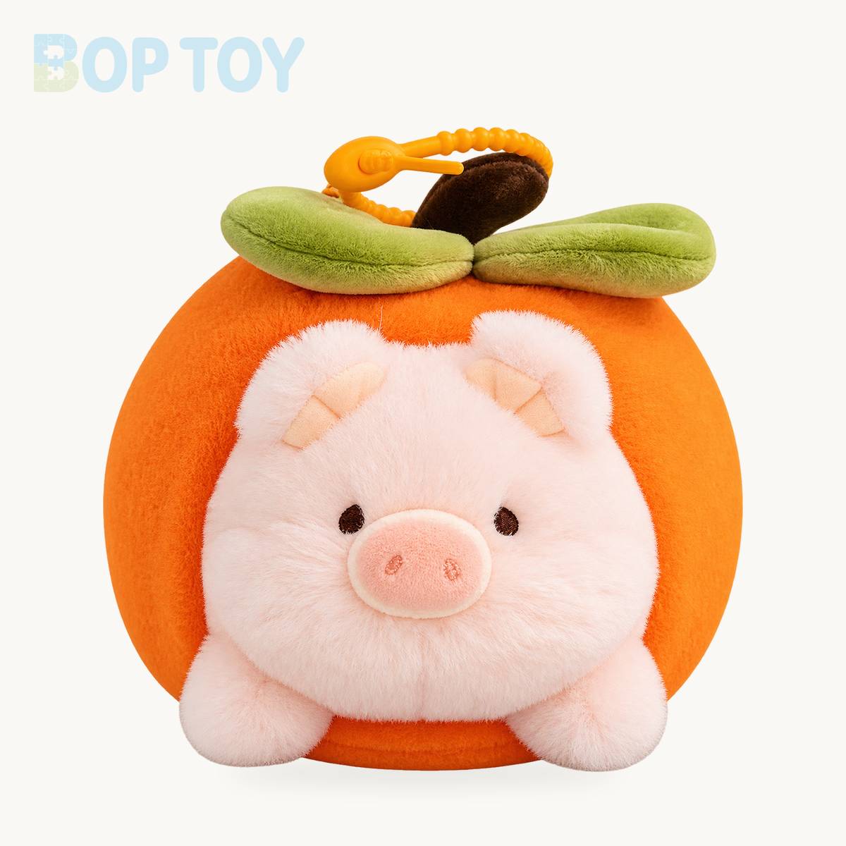 Fruit Nest Plush Toy - Mini Animal-in-Fruit Doll, 6" | 15 cm – orange pig jk / about 15cm