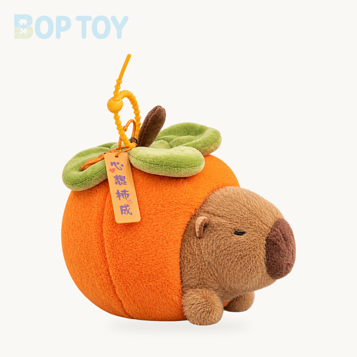 Fruit Nest Plush Toy - Mini Animal-in-Fruit Doll, 6" | 15 cm – orange capybara jk / about 15cm