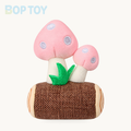 Mushroom Plush Keychain & Pendant, 5 Colors – Pink